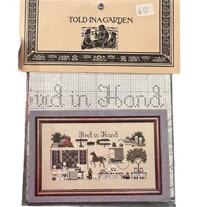 Told‎ In A Garden "BIRD IN HAND" Cross Stitch Amish Life Country Pattern Chart